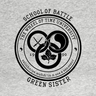 The Wheel of Time University - School of Battle (Green Sister) T-Shirt